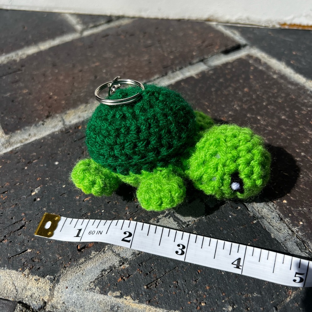 3/$20 Hand Crocheted Baby Sea Turtle Keychain! - Picture 8 of 9